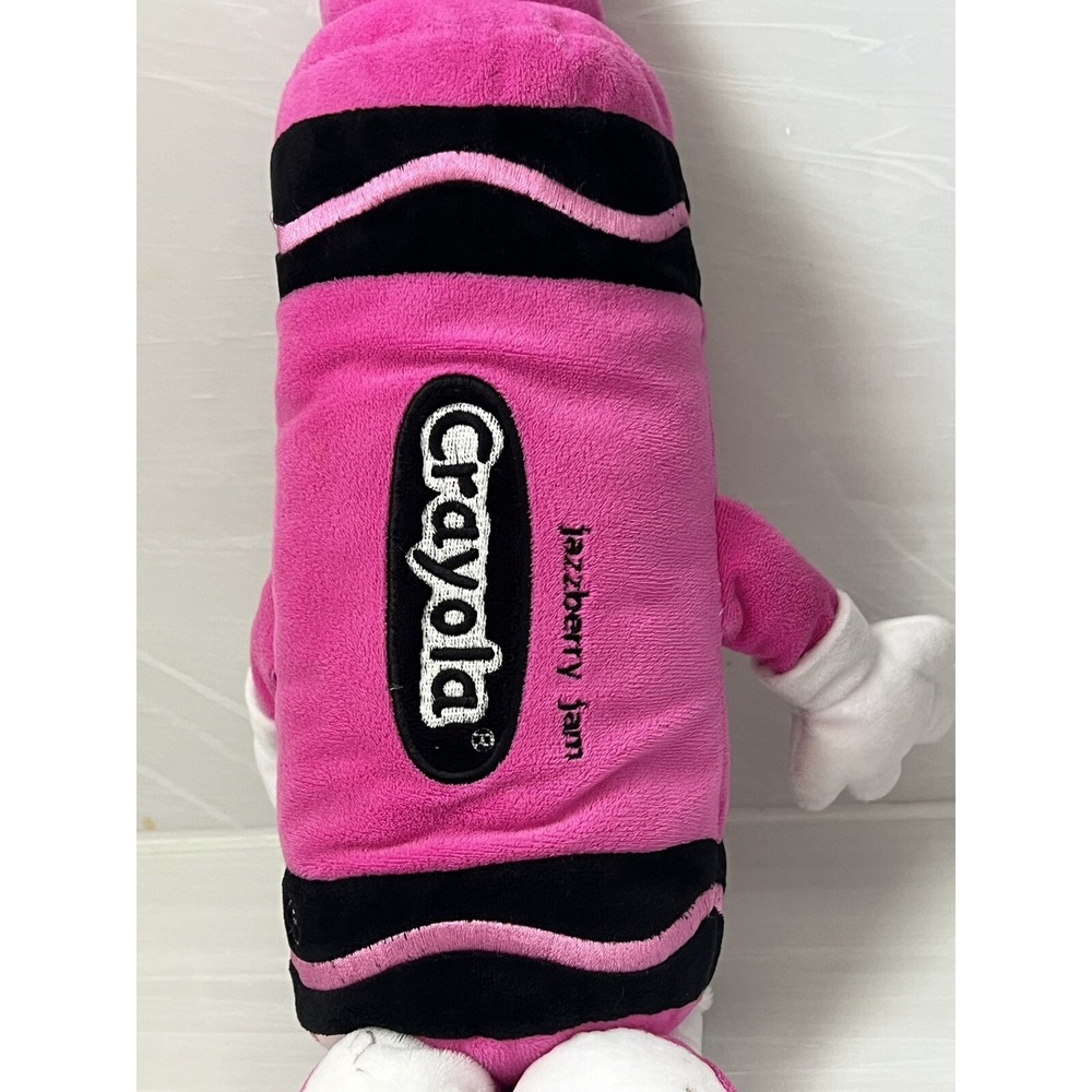 2017 Crayola Experience Jazzberry Jam Plush Pink Crayon 18" Toy - Picture 8 of 8